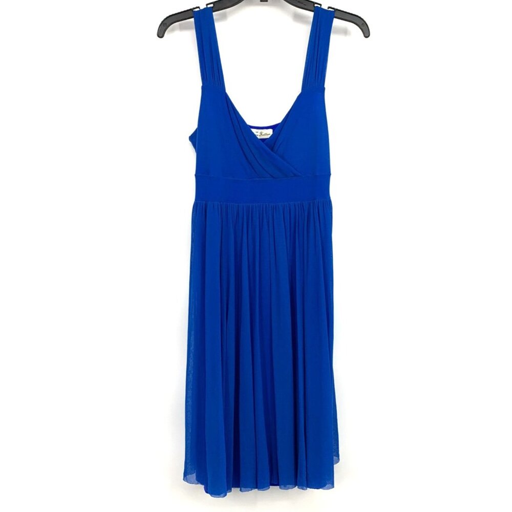 Elana Kattan Dress Blue Sleeveless V Neck Whimsical Fairy Y2K